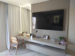 Painel ripado para quarto